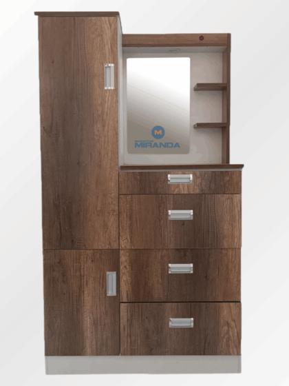 Cómoda con espejo 90 cm. Caramelo