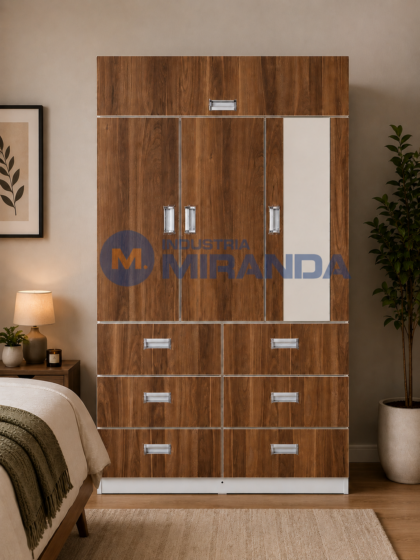 Ropero Versa 1.02 m color Roble
