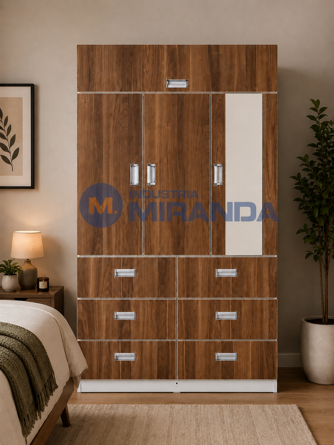Ropero Versa 1.02 m color Roble